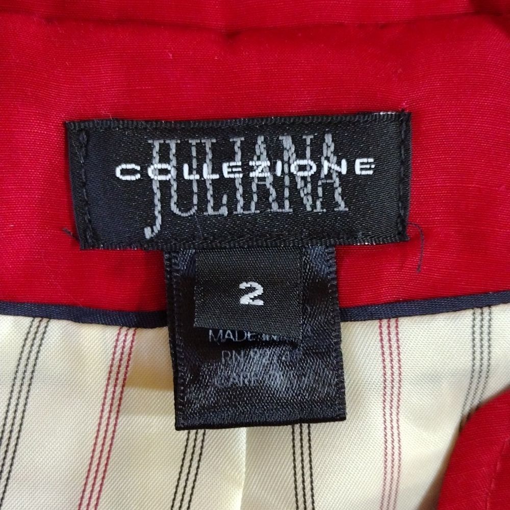 Elegant Red Women's Blazer - Picture 6 of 13
